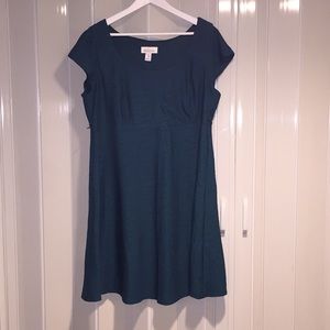 Motherhood Maternity Teal Short-sleeved Dress